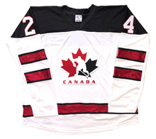 Charger l'image dans la galerie, Maillots de hockey personnalisés avec un logo brodé en sergé de l'équipe du Canada