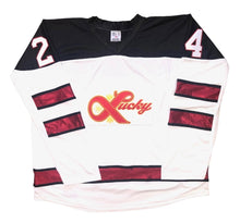 Load image into Gallery viewer, Custom Hockey Jerseys with a Lucky Embroidered Twill Logo