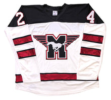 Load image into Gallery viewer, Custom Hockey Jerseys with a Mustangs Embroidered Twill Logo