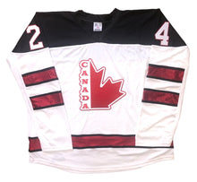 Load image into Gallery viewer, Custom Hockey Jerseys with a Team Canada Embroidered Twill Logo