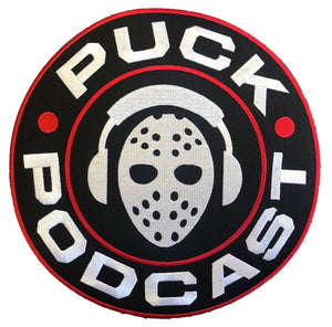 Custom Hockey Jerseys with a Puck Podcast Embroidered Twill Logo