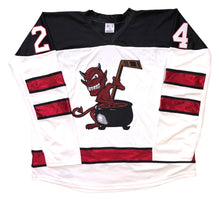 Laden Sie das Bild in den Galerie-Viewer, Individuelle Hockey-Trikots mit einem aufgestickten Twill-Logo „Devil and Cauldron“.