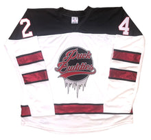Charger l'image dans la galerie, Maillots de hockey personnalisés avec un logo Puck Buddies brodé en sergé