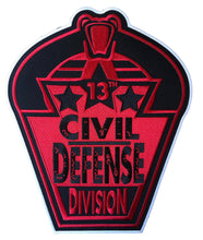 Laden Sie das Bild in den Galerie-Viewer, Rot-weiße Hockey-Trikots mit dem Twill-Logo der 13. Civil Defense Division