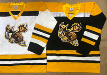 Load image into Gallery viewer, Custom Hockey Jerseys with a Moose Embroidered Twill Crest