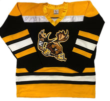 Load image into Gallery viewer, Custom Hockey Jerseys with a Moose Embroidered Twill Crest