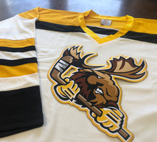 Load image into Gallery viewer, Custom Hockey Jerseys with a Moose Embroidered Twill Crest