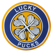 Load image into Gallery viewer, Custom Hockey Jerseys with a Lucky Pucks Embroidered Twill Logo