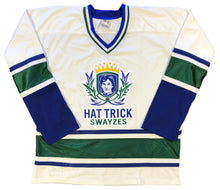 Load image into Gallery viewer, Custom Hockey Jerseys with a Hat Trick Swayze Embroidered Twill Logo