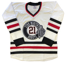 Load image into Gallery viewer, Custom Hockey Jerseys with a Mikita's Donuts Embroidered Twill Logo