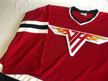 Charger l'image dans la galerie, Custom hockey jerseys with a Van Halen team logo.