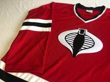 Load image into Gallery viewer, Custom hockey jerseys with the Cobra logo
