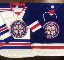 Laden Sie das Bild in den Galerie-Viewer, Individuelle Hockey-Trikots mit dem Twill-Wappen der Lucky Pucks