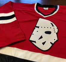 Load image into Gallery viewer, Custom Hockey Jerseys with a Goalie Mask Twill Logo