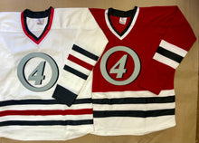 Charger l'image dans la galerie, Maillots de hockey personnalisés avec le logo brodé des Quatre Fantastiques