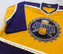 Load image into Gallery viewer, Custom Hockey Jerseys with an Ale-Stars Twill Logo
