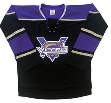 Charger l'image dans la galerie, Custom hockey jerseys with the Vipers embroidered twill team logo.