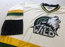Charger l'image dans la galerie, Custom hockey jerseys with the Wild team logo.