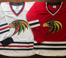 Charger l'image dans la galerie, Maillots de hockey personnalisés avec le logo de l'équipe Hawk Twill