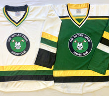 Load image into Gallery viewer, Custom Hockey Jerseys with the Motley Crue Hockey Club Logo