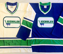 Load image into Gallery viewer, Custom Hockey Jerseys with a Iceholes Embroidered Twill Logo