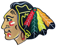 Charger l'image dans la galerie, Maillots de hockey personnalisés avec un logo Blackhawk et des patchs d'épaule