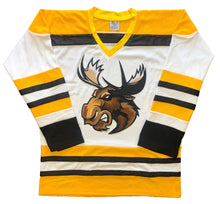 Charger l'image dans la galerie, Maillots de hockey personnalisés avec un logo en sergé brodé d'élan