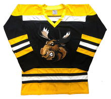 Charger l'image dans la galerie, Maillots de hockey personnalisés avec un logo en sergé brodé d'élan