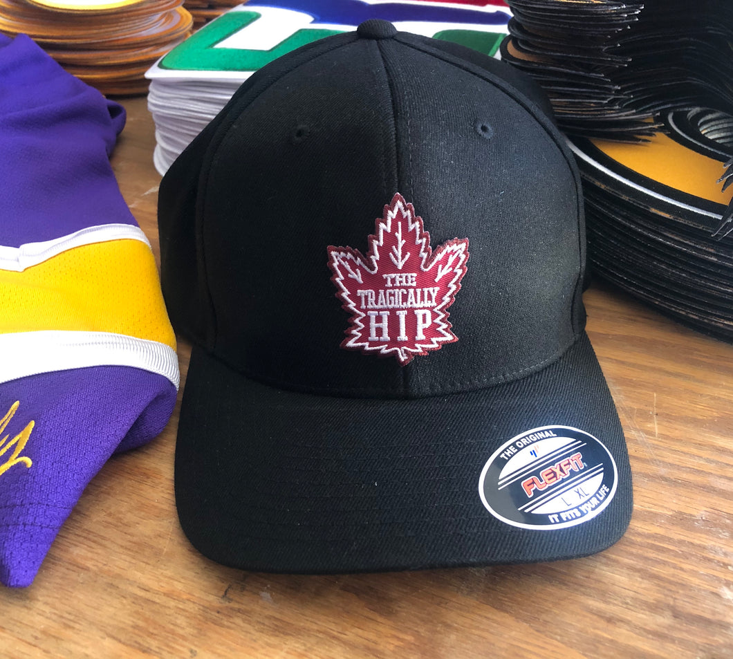 Flex-Fit Hat with a Tragically Hip crest / logo $39 (Black)