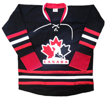 Charger l'image dans la galerie, Maillots de hockey personnalisés avec un écusson en sergé de l'équipe du Canada