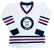 Laden Sie das Bild in den Galerie-Viewer, Individuelle Hockey-Trikots mit dem Hitmen Hockey Twill-Logo