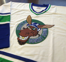 Laden Sie das Bild in den Galerie-Viewer, Individuelle Hockey-Trikots mit einem aufgestickten Twill-Logo der Seattle Donkey Show