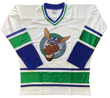 Laden Sie das Bild in den Galerie-Viewer, Individuelle Hockey-Trikots mit einem aufgestickten Twill-Logo der Seattle Donkey Show