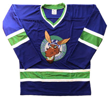 Laden Sie das Bild in den Galerie-Viewer, Individuelle Hockey-Trikots mit einem aufgestickten Twill-Logo der Seattle Donkey Show