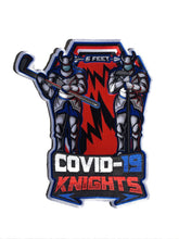 Load image into Gallery viewer, COVID-19 embroidered twill logo