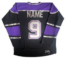 Load image into Gallery viewer, Custom hockey jerseys with a Moose with Beer Antlers twill logo.
