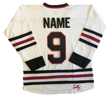 Charger l'image dans la galerie, Maillots de hockey personnalisés avec un logo Blackhawk et des patchs d'épaule