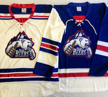 Charger l'image dans la galerie, Custom hockey jerseys with the Polar Beers logo