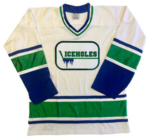Load image into Gallery viewer, Custom Hockey Jerseys with a Iceholes Embroidered Twill Logo