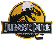 Load image into Gallery viewer, Custom Hockey Jerseys with a Jurassic Puck Embroidered Twill Logo