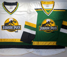 Charger l'image dans la galerie, Custom hockey jerseys with the Jurassic Pucks logo