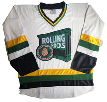 Charger l'image dans la galerie, Custom hockey jerseys with Rolling Rocks twill team logo.