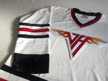 Charger l'image dans la galerie, Custom hockey jerseys with a Van Halen team logo.
