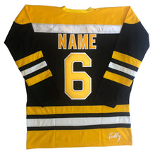 Charger l'image dans la galerie, Custom hockey jersey with "R" embroidered twill team logo