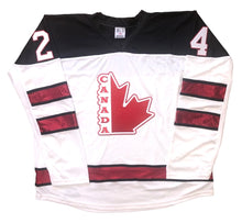 Laden Sie das Bild in den Galerie-Viewer, Individuelle Hockey-Trikots mit einem gestickten Team Canada-Twill-Logo 
