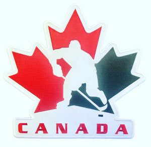 Individuelle Hockey-Trikots mit einem gestickten Team Canada-Twill-Logo 