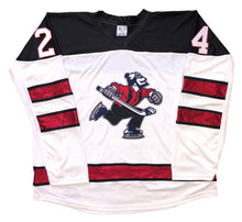 Load image into Gallery viewer, Custom Hockey Jerseys with a Johnny Canuck Embroidered Twill Logo
