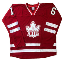 Load image into Gallery viewer, Red and White Hockey Jerseys with a Hip Embroidered Twill Logo
