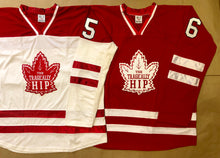 Load image into Gallery viewer, Red and White Hockey Jerseys with a Hip Embroidered Twill Logo
