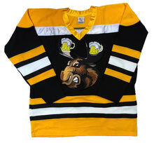 Load image into Gallery viewer, Custom Hockey Jerseys with the Moose with Beer Mug Twill Logo
